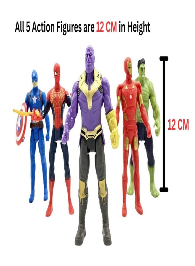 PRIMEFAIR Avenger Toy Set Superhero Avenger Kids Toy Set of 5 Super Hero Action Figure for Boys Kids Children Best Gift for Birthday (Pack of 5) - Image 5